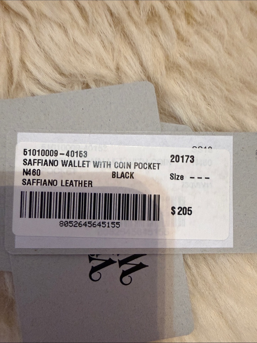 Vivienne Westwood Black Saffiano Wallet with Coin Pocket - Picture 2 of 9